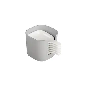 Dipping Sauce Plate & Holder Set (7 Counts/set), Dipping Sauce Plate Set, Vinegar & Soy Sauce Dish Set, Including 6counts Seasoning Dish with 1 Count Storage Box, Kitchen Accessories