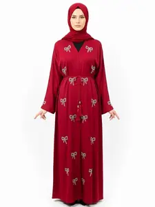 Luxury Abaya With Elegant Bow Detailing for Stylish Wear