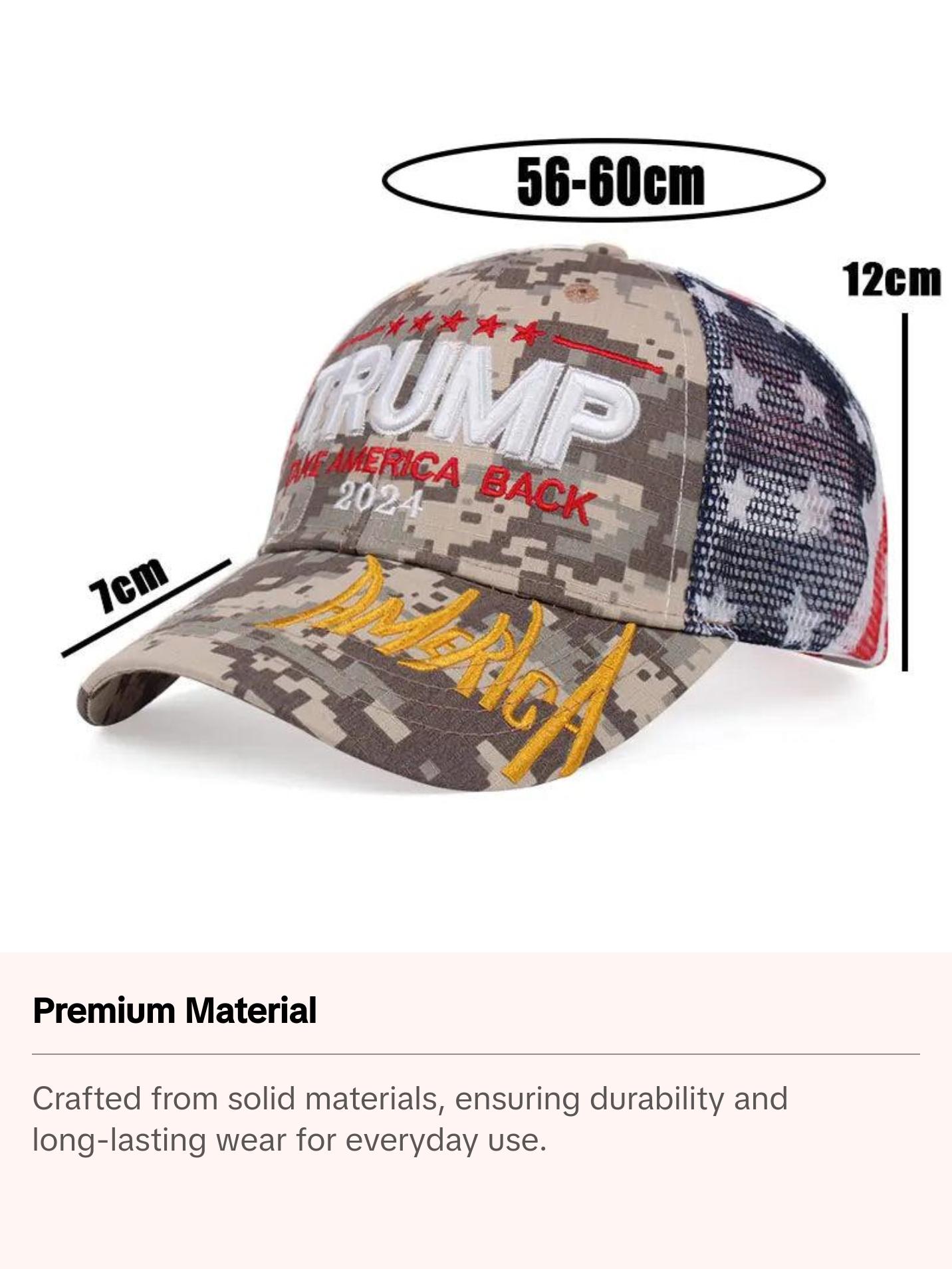 Donald Trump 2024 Cap | USA 3D Embroidered Keep America Great Snapback Presidential Hat