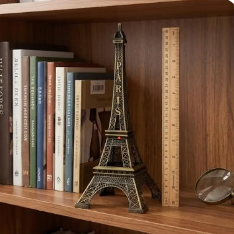 Eiffel Tower Model, 1 Count Iron Eiffel Tower Statue, Durable Structure Architectural Ornament, Table Desk Ornament, Ideal Gift, Decorative Home Decor for Living Room, Bedroom, Office