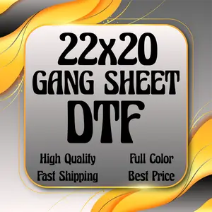 Custom DTF Transfers, DTF Print, DTF Prints, High-Quality Transfer, Full Color Prints, Custom 22x20 Gang Sheet DTF