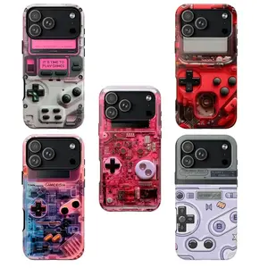 Retro Game Console Pink Gaming Game Boy Inspired Nostalgic 90s Pixel Gamer Art Tough Case for iPhone 17 Pro Max 16 Air 15 Plus 14 13 12 11 Mini Retro Pixel Aesthetic Heavy Duty Protective Skin