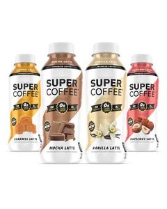 Super Coffee, Ready To Drink Protein Iced Coffee, 12 Fl Oz (Pack of 12) Low Net Carbs, No Added Sugar, Keto Friendly, 10g of Protein super coffee