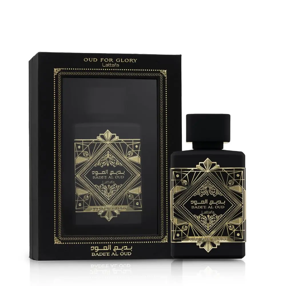 Lattafa Badee Al Oud for Glory for Men and Women 3.4 Ounce (100ml) Eau De Parfum Spray Perfume Fragrance Oud Woody, Fragrance Intense, Edp