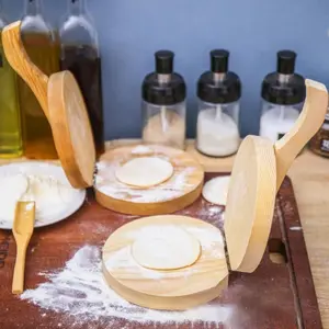 Solid wood dough compression tool, quick and simple mold for compressing dough, household dough packaging, kitchen drying cake tool