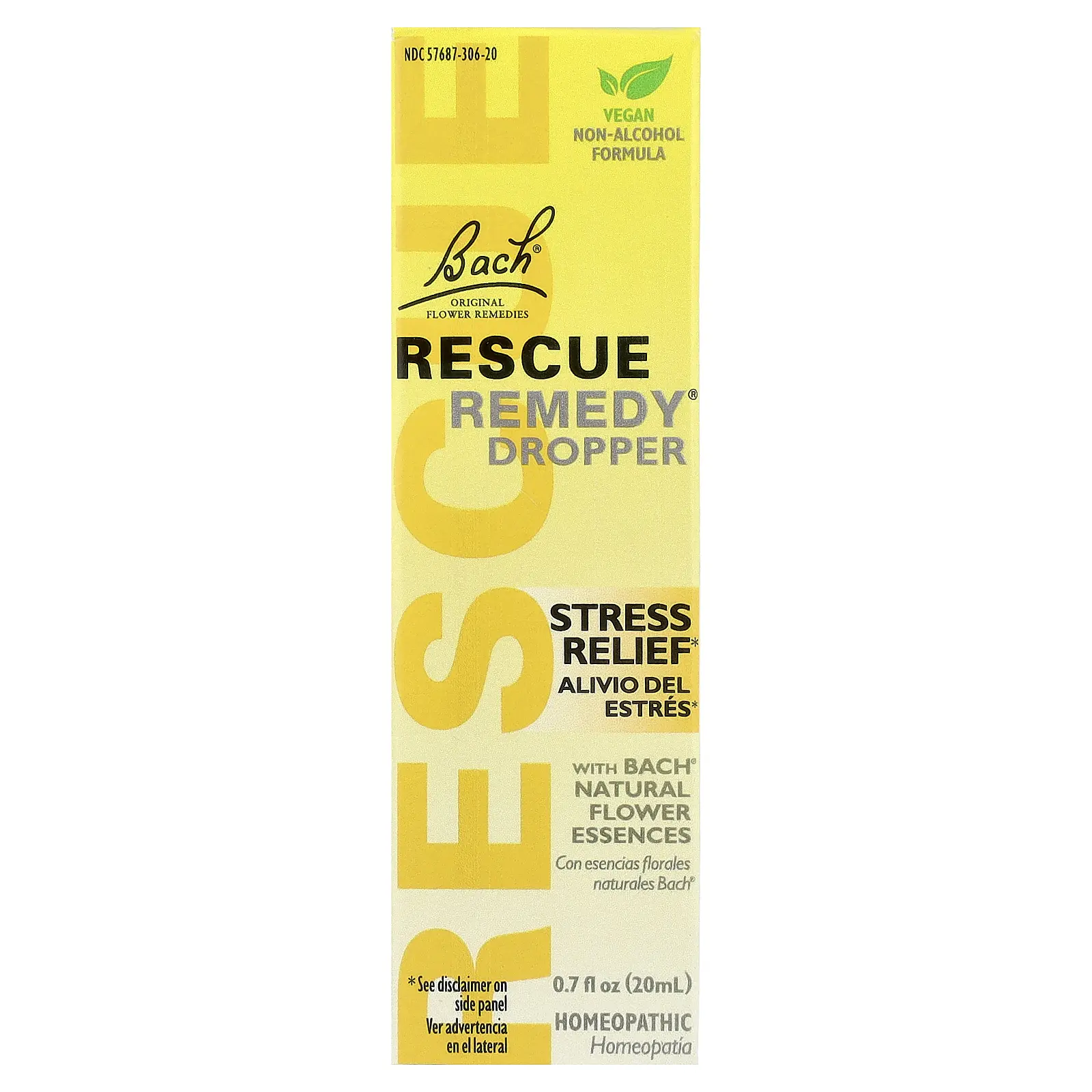 Bach Rescue Remedy® Dropper, Stress Relief, 0.7 fl oz (20 ml)