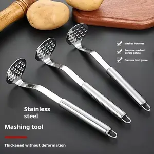Upgraded Stainless Steel Masher. It'S Extremely Labor-Saving for Mashing Potatoes at Home And Serves As an Excellent Helper for Making Food. A Practical Potato Press for The Kitchen