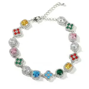 VIBRANT GEMSTONE BRACELET 18KT GOLD PLATED