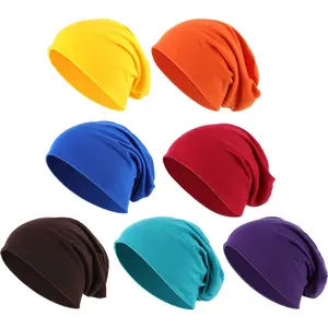 7 Pcs Dwarf Hats Thin Knit Slouchy Cap Beanies Halloween Crayon Hat Hip Hop Sleep Cap Dwarf Costume for Cosplay