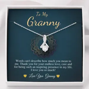 Personalized Mothers Day Necklace Gift for Granny, Gift For Granny from Grandchildren, Granny Birthday Gift Necklace, Christmas Gift for Her