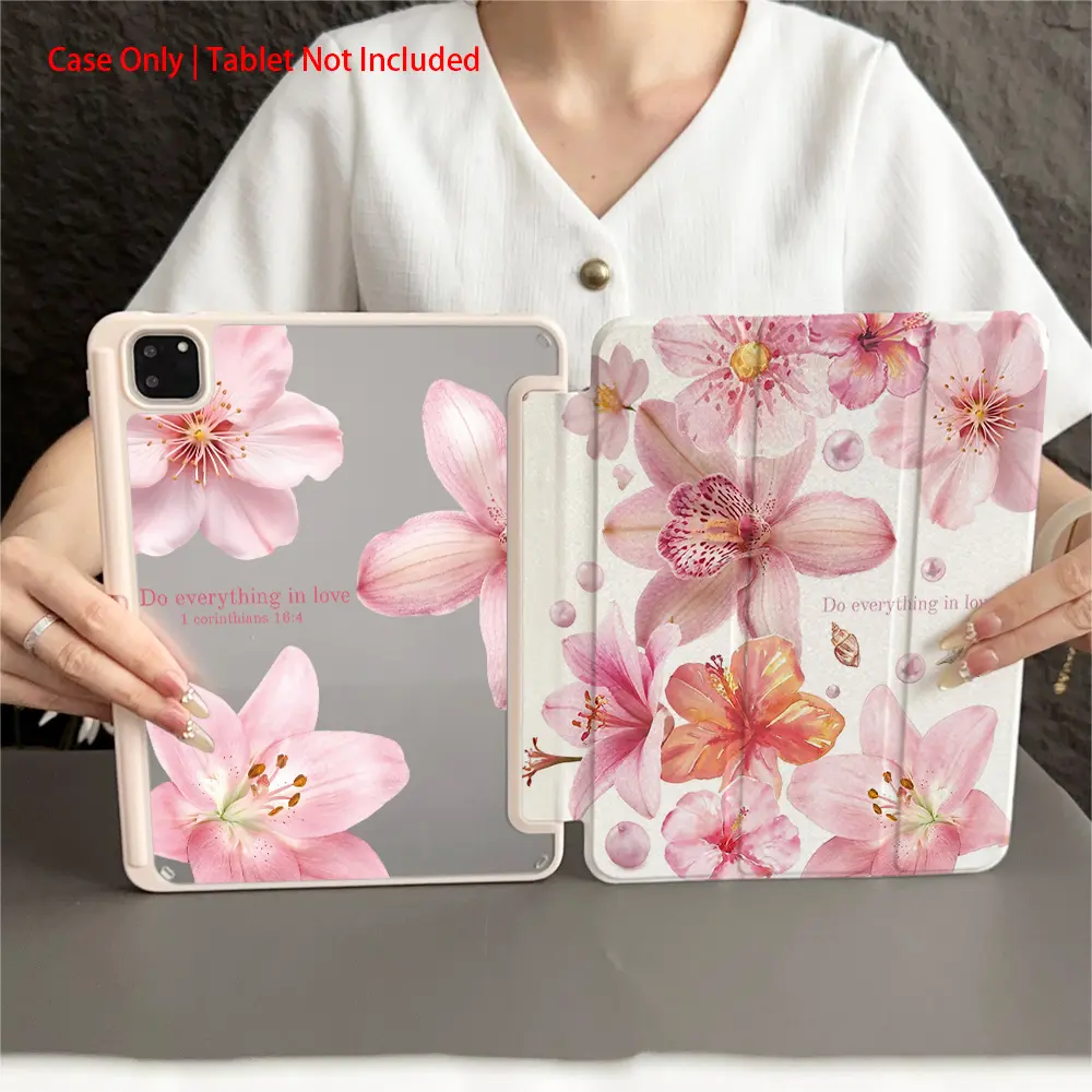 Protective Folio Tablet Case with Pen Holder, Tablet Casing, Tablet Protective Cover, Ipad Tablet Accessories, compatible with iPad 10.9/Pro11/10th/iPad7/8/iPad Air 4/5/iPad Air 13(M3 2025)/iPad Air 11(M3 2025)/iPad 11(A16 2025), Auto Sleep/Wake Function