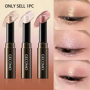 Glowing Jelly Eyeshadow Palette, Eyeshadow Shimmer, Long-Lasting Waterproof Makeup, Perfect for Daily Use & Parties, Easy-To-Apply Eye Shadow Set, Glitter Eyeshadow Stick