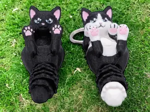 Realistic 3D Printed Cat Keychains with Movable Parts for Fashion Accessories Costume Jewelry & Accessories Keychains