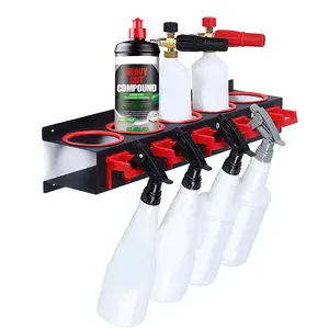 Spray Bottle Storage Rack Hanging Rail Car Beauty Shop Accessory Display Auto Cleaning Detailing Tools Hanger Bottle Organizer