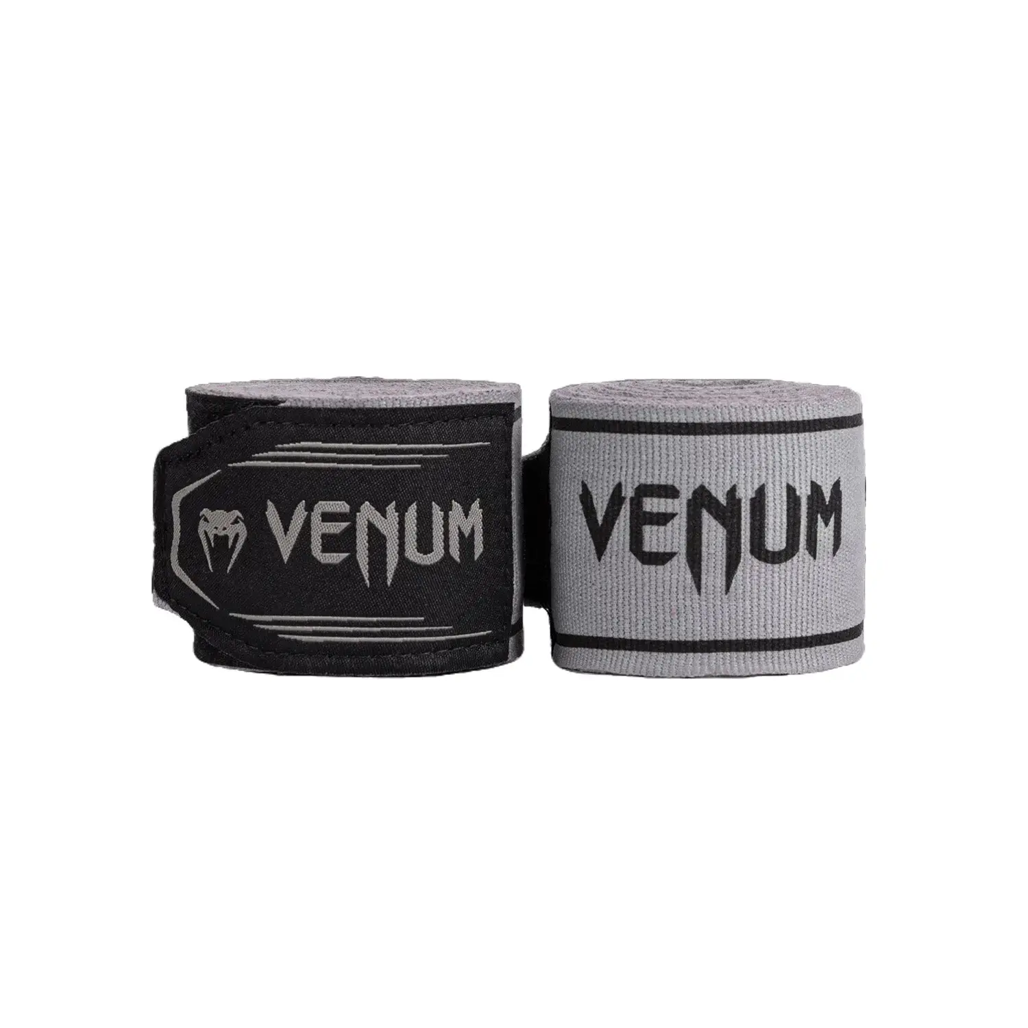 Venum Classic Logo Print Elastic Cotton Boxing Wrap with Thumb Loop and Secure Closure for MMA, Muay Thai & Gym Use