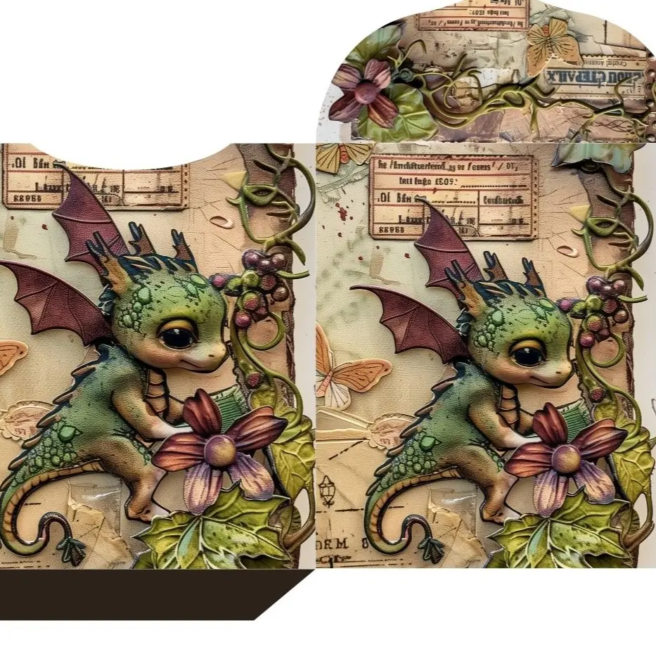 Baby Dragon Ephemera Set for Junk Journals, scrapbooking, cardmaking and crafts junk journal embellishments decorative paper
