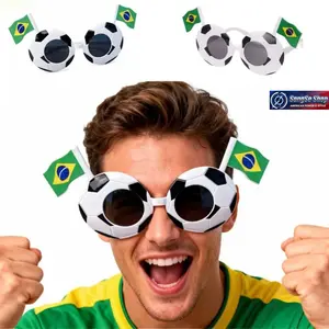 UV400 Sports Sunglasses, Lightweight Football Fan Glasses with USA Canada Mexico Flag Design, Patriotic Team Pride Eyewear for Game Day, Outdoor Sports Events, Tailgating, Cheering and Daily Sun Protection Accessories