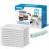 VEVOR 10-Jumbo Leak-Proof Reusable Vacuum Storage Bags with Portable Pump, Durable Space Saving Storage Organizer Bag for Closet, Clothes, Travel & Moving,toolupgrade