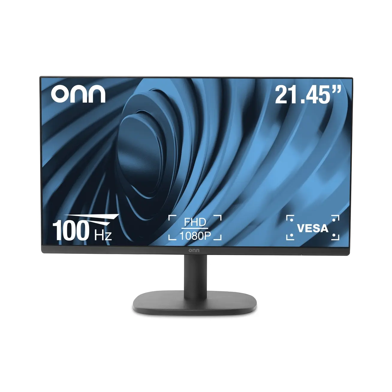 onn 22" FHD (1920 x 1080p) 100hz Office Monitor with 6 ft HDMI Cable, Black onn 22" FHD (1920 x 1080p) 100hz Office Monitor with 6 ft HDMI Cable, Black