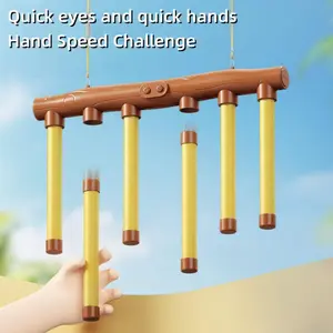 Reflex Drop Challenge Game Set, Hand-Eye Coordination Training Toy, Speed Test for Kids & Adults, Focus & Reaction Power, Indoor Family Fun Gift