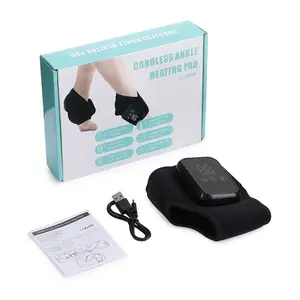 Adjustable Smart Ankle Massager with Large LED Touch Screen, Breathable Fabric, Relieves Ankle Strain and Discomfort for Men and Women, Usb Rechargeable Massagers