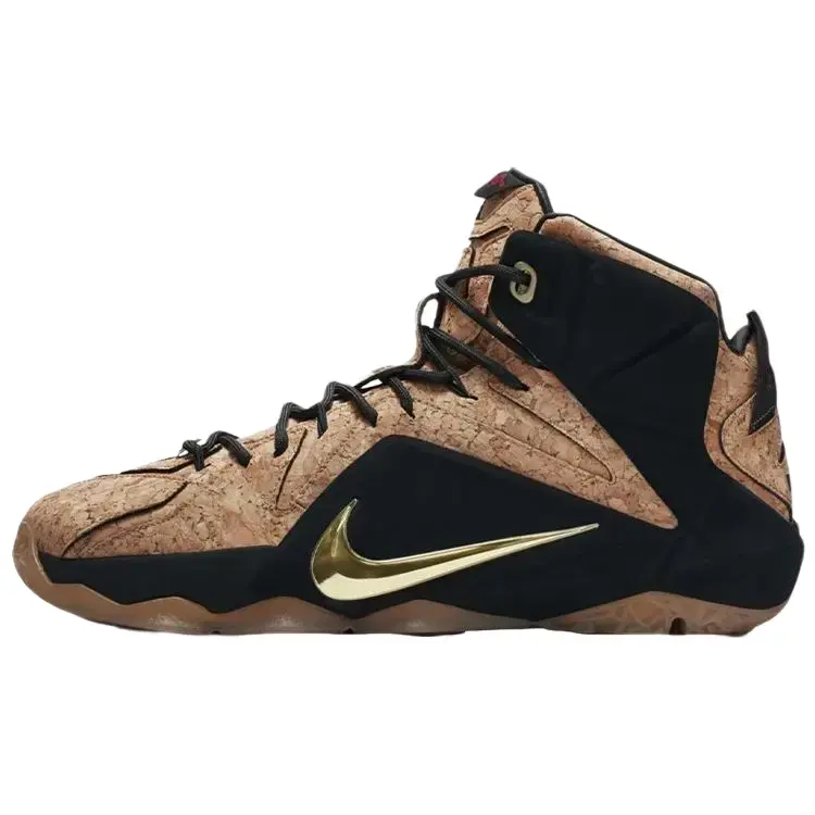 NIKE Men's LeBron 12 EXT 'Cork' Sports Sneaker - Premium Cork, Responsive Cushioning, Rubber Construction, Collector-Worthy Sneaker Fashion, Casual Wear Footwear