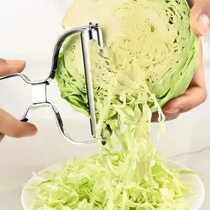 1pc Stainless Steel Peeler For Fruit, Carrot, Vegetable, Potato, Multi-purpose Cabbage Planer, Vegetable And Fruit Peeler, Kitchen Gadget, Kitchen Vegetable Slicer, Cabbage Shredder