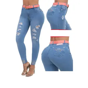 6701 Colombian High waits butt lifter Jean's Colombianos Cintura Alta Levanta Cola