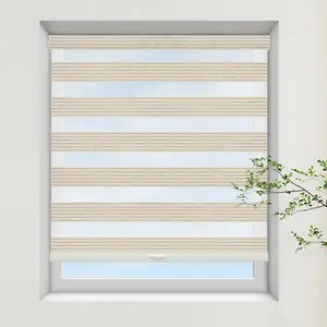 Fabric Sample For A86 Blinds for Windows, Natural Woven Fabric Light Filtering Roller Shades for Windows UV Protection Privacy Window Shades for Home, Living Room, Office