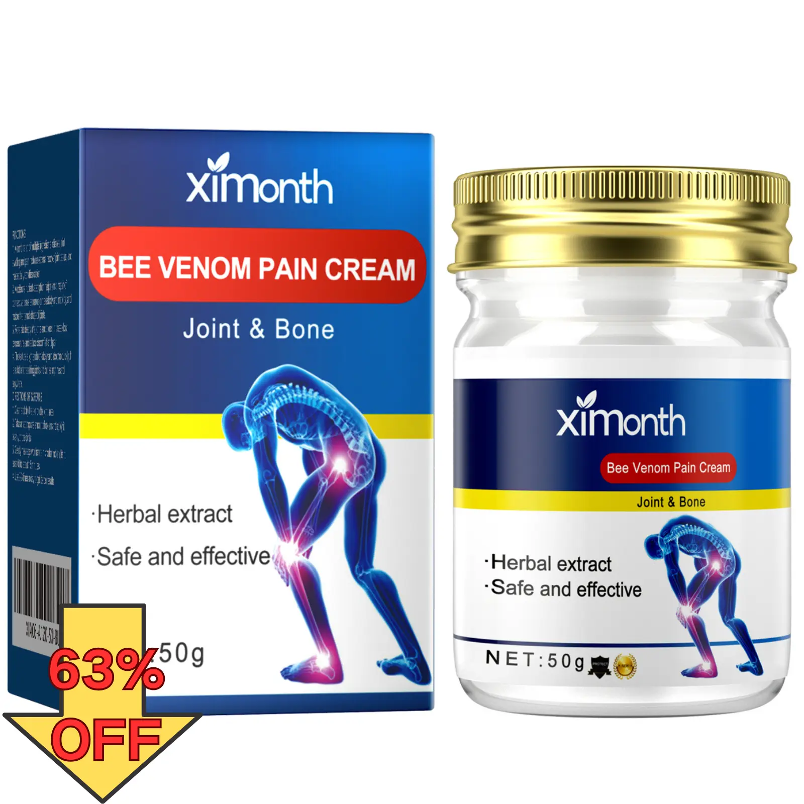 Natural Herbal Ointment - 50g Pain Relief Cream, Muscle Recovery Balm for Post-Workout Recovery & Daily Comfort (Beauty & Personal Care, Bath & Body Care, Body Moisturizer)