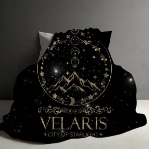 Velaris City Of Starlight Blanket Night Court Magic In Ultra Soft Plush Journey To Prythian With This Official Merch Perfect For Reading Sessions Under Stars SJM Inspired Bookish Comfort