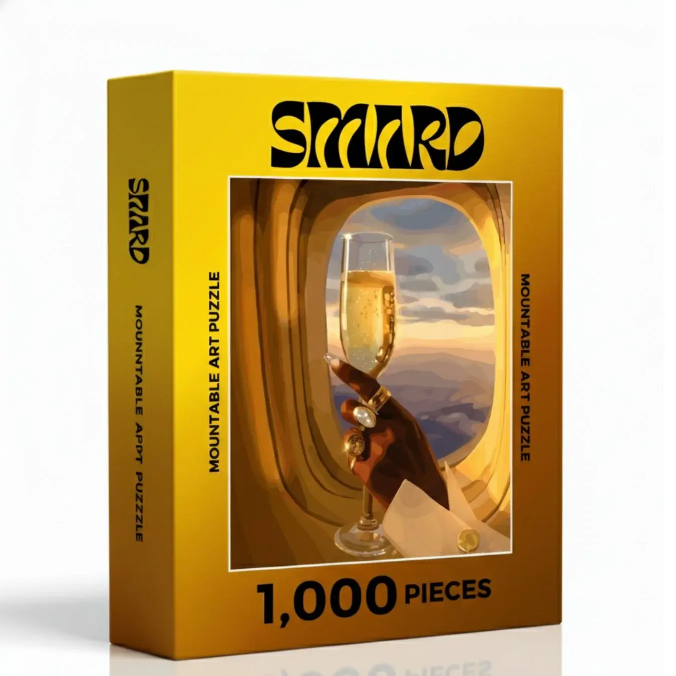 Smard Art "Catchin' Flights" 1000-Piece Black Art Puzzle for Adults, 18x24 in