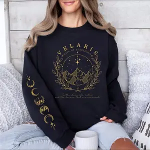 Velaris City Of Starlight Sweatshirt, Velaris Sleeve Printed Sweatshirt, The Night Court Sweatshirt, Sarah J Maas, Bookish Shirt, Book Lover Gift