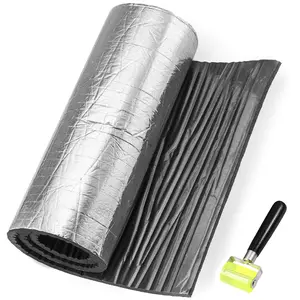 80''X59'' Self-Adhesive 394mil 10mm Car Sound Deadening Closed Cell Foam & Heat Insulation Mat - Auto Audio Deadener Foam Sound Deadener Material & Heat Barrier -Alumium Foil
