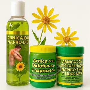 (3 models) Combo Pack Extra  Arnica pomada muscular +Arnica Y Lidocaina Balsamo extra fuerte cream 125g + Arnica Massage oil  – 125g  | Soothing Full-Body Care pomada de árnica con diclofenaco y naproxeno Cosmetic