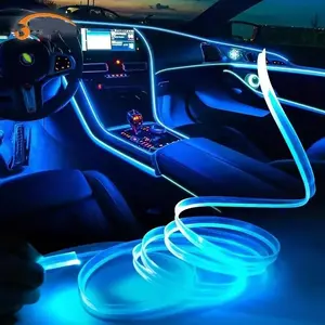 RGB Neon Color Changing LED Light Strip, USB Car Interior Ambient Light, Neon Light Strip for Car Dashboard Decorative