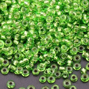 Silvery Seed Beads