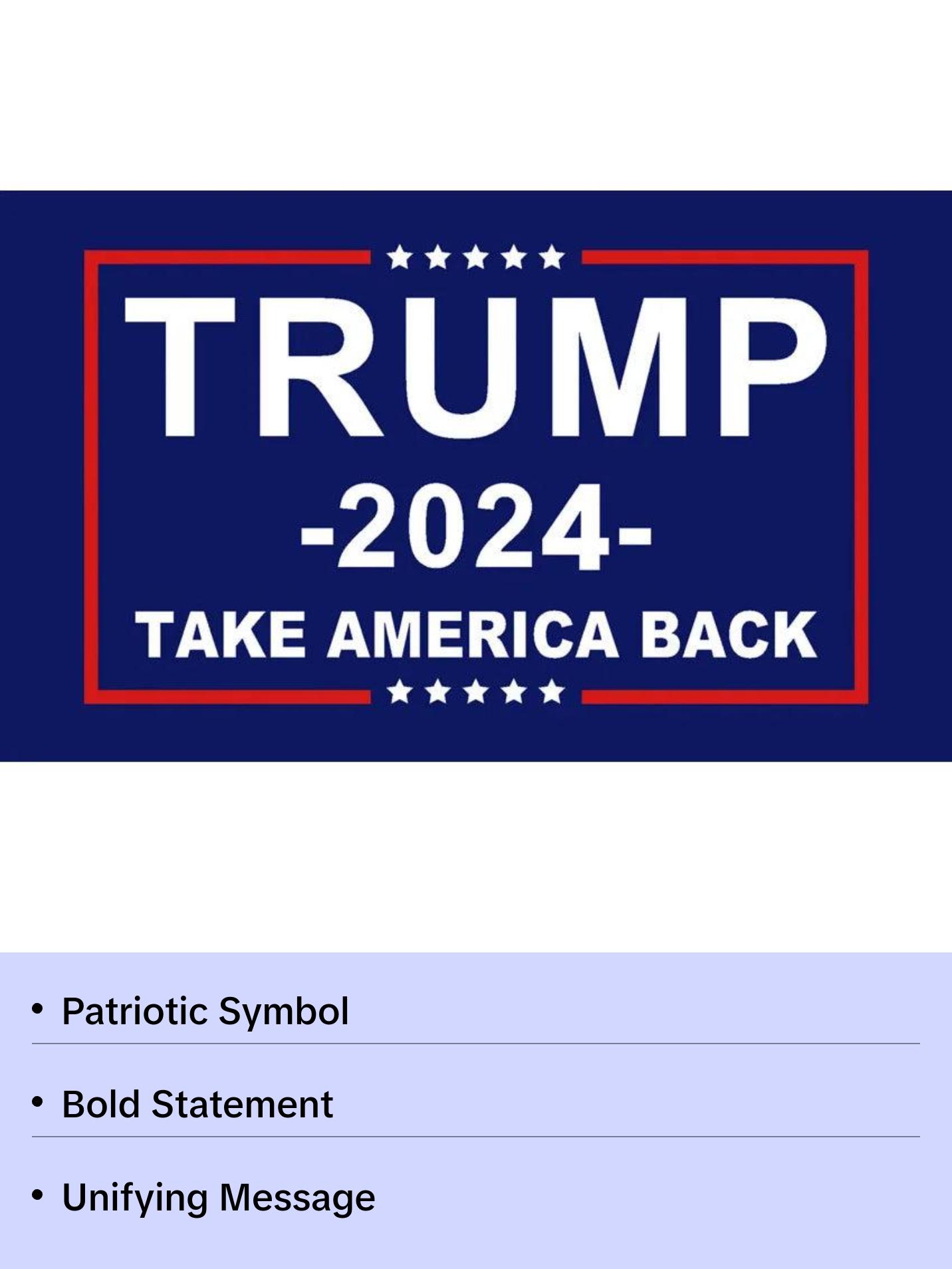 Trump 2024 Flag - Save America Again
