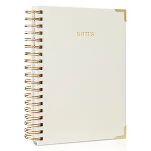 Aesthetic Thick Spiral Notebook Journal For Women in B5 Format - Modern Linen Hardcover College Ruled Note Book With 300 Lined Pages - Perfect For Writing And Staying Organized at Work or School