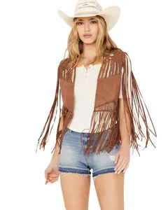 Idyllwind Women's Ennis Suede Crochet Vest - Iwsu23v34