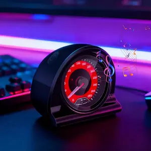 Car Music Rhythm Lamp, Speedometer Shape LED Light, RGB Colorful Voice Activated, Interior Party Decoration for DJ Stereo