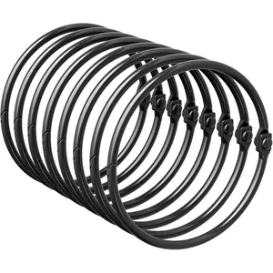 Shower Curtain Rings,  Shower Curtain Hooks, Black Shower Curtain Rings Rust Proof, Anti-Drop Shower Rings for Curtain, Shower Hooks for Shower Curtain Rod Bathroom Curtain Rings