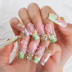 Lovful Holiday Summer Collection Handmade Acrylic Press On Nails 10PCS Reusable Salon Quality White Unique Designs Versatile Sizes #DealsForYouDays