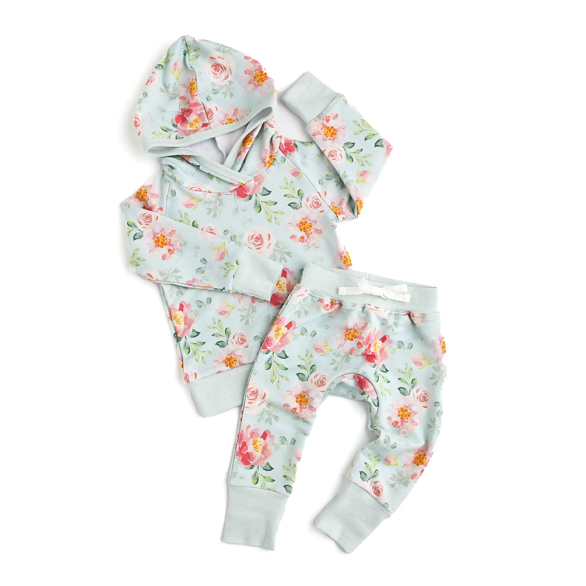 Mae Floral HOODIE SET French Terry Joggers Sweatshirt GIgi and Max
