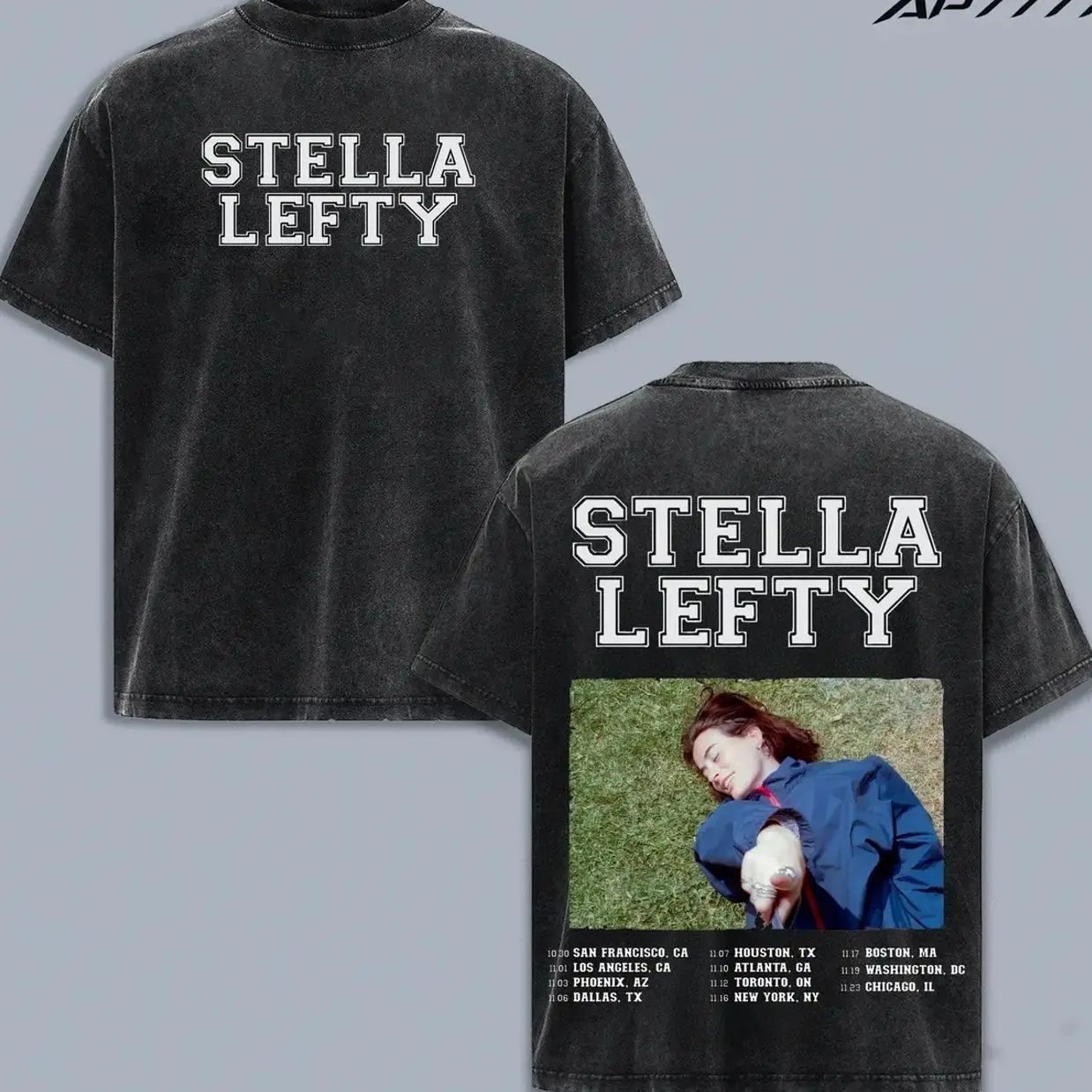 Stella Leffty Live Tour 2026 Shirt, Indie Folk Music Graphic Tee, Vintage Washed Concert T Shirt, Retro Artist Tour Dates Shirt, Oversized Heavyweight Cotton Streetwear, Unisex Fan Gift Apparel TVS