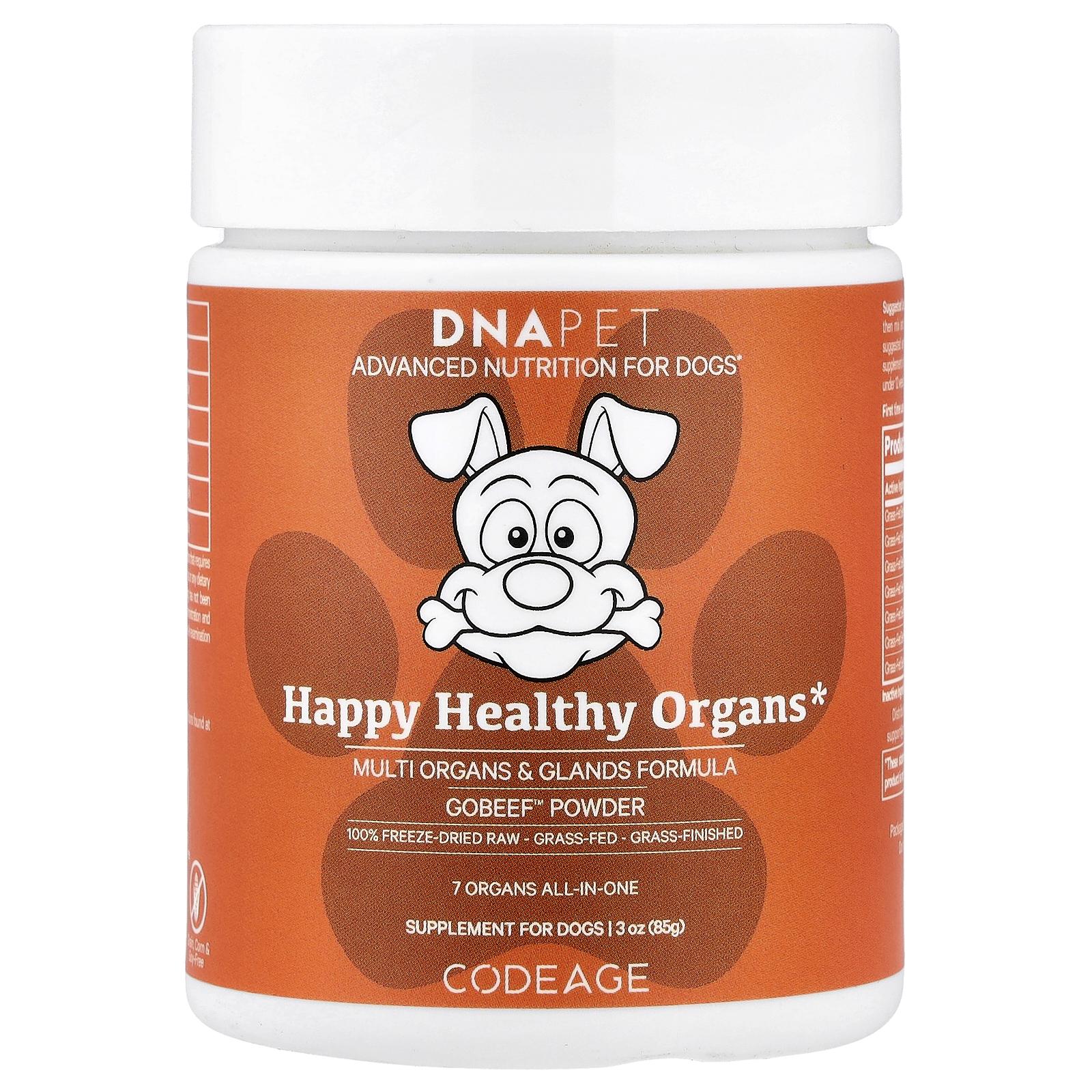 Codeage DNA Pet, Happy Healthy Organs, Multi Organs & Glands Formula, For Dogs, 3 oz (85 g)