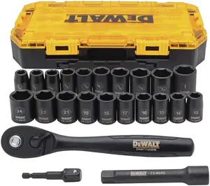 23-Piece, 1/2" Drive Metric/SAE (DWMT74739)