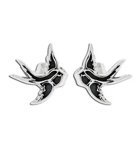 Swallow Stainless Steel Earrings