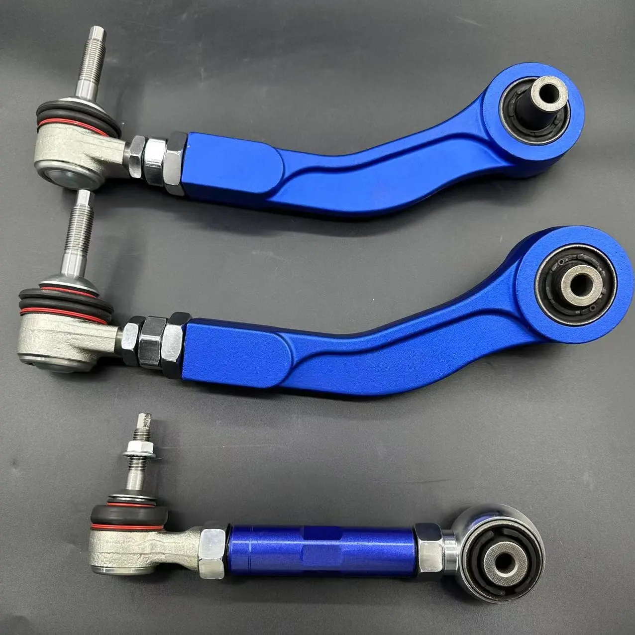 4 PCs Set of Rear Adjustable Camber Arms & Toe Arms For BMW 5 (E60/61) 2001-2010