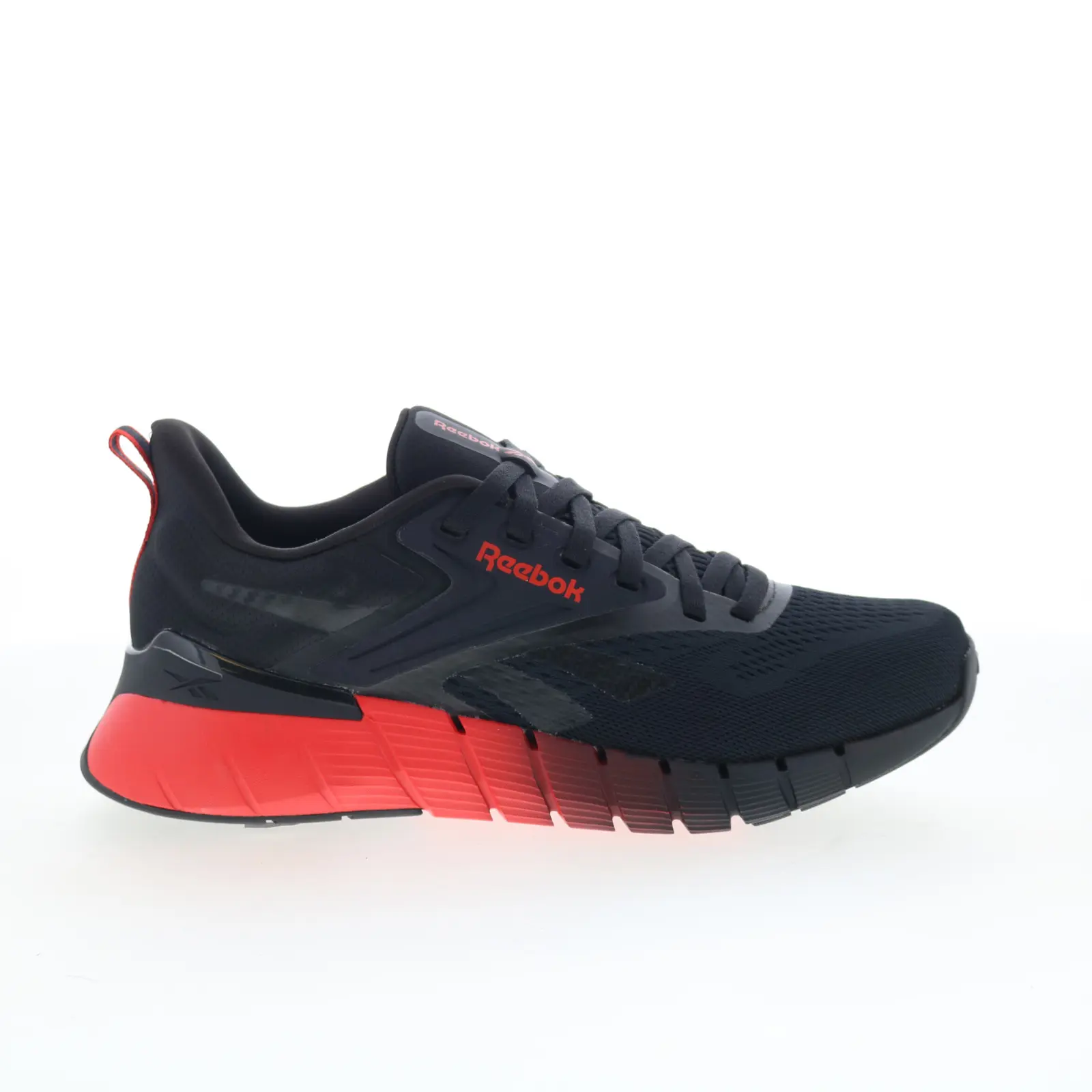 Reebok Nano Gym Mens Black Mesh Lace Up Athletic Cross Training Shoes